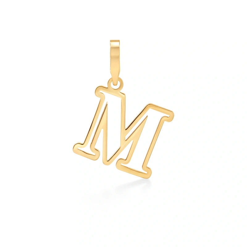 آویز گردنبند طلا حرف M کد GP0474