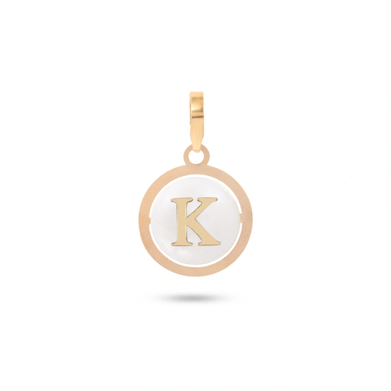 آویز گردنبند طلا زنانه حرف K