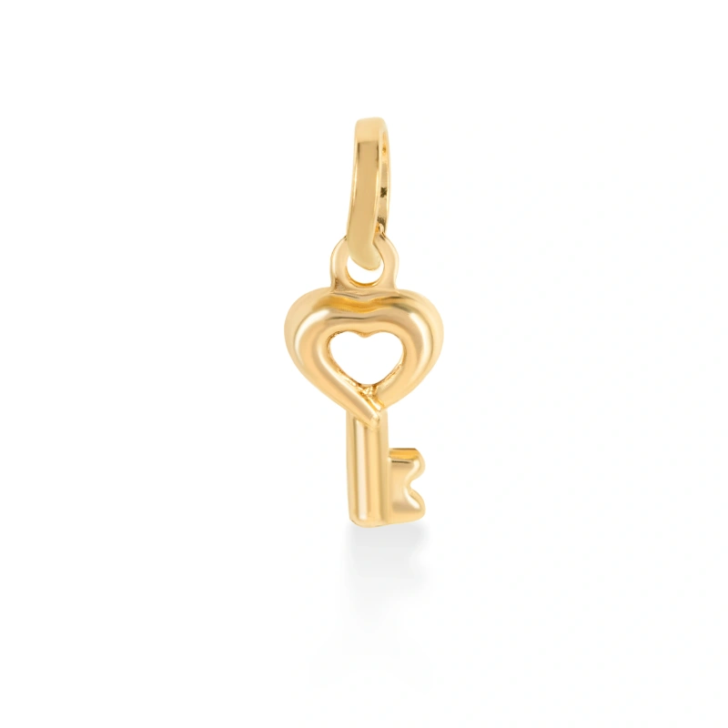 آویز گردنبند طلا 18عیار کلید و قلب کد GP0501