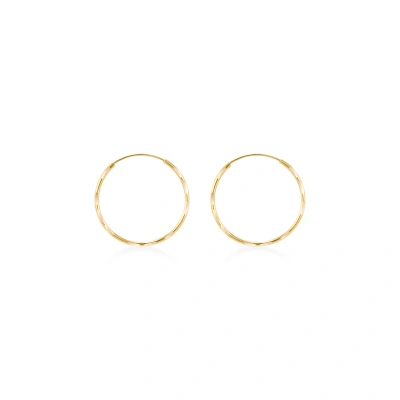 گوشواره طلا طرح حلقه GE0240