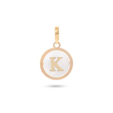 آویز گردنبند طلا زنانه حرف K