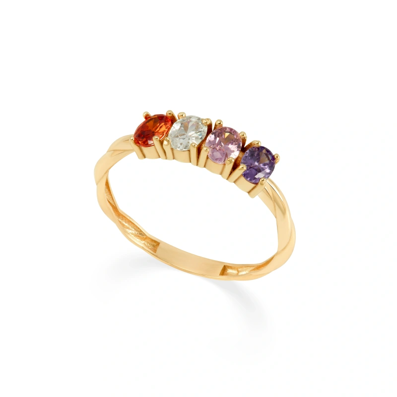 انگشتر طلا نگین دار GR0386