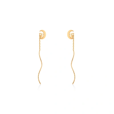 گوشواره طلا بخیه‌ای GE0295