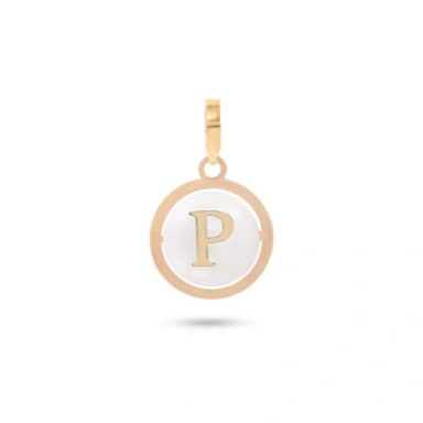 آویز گردنبند طلا زنانه حرف P