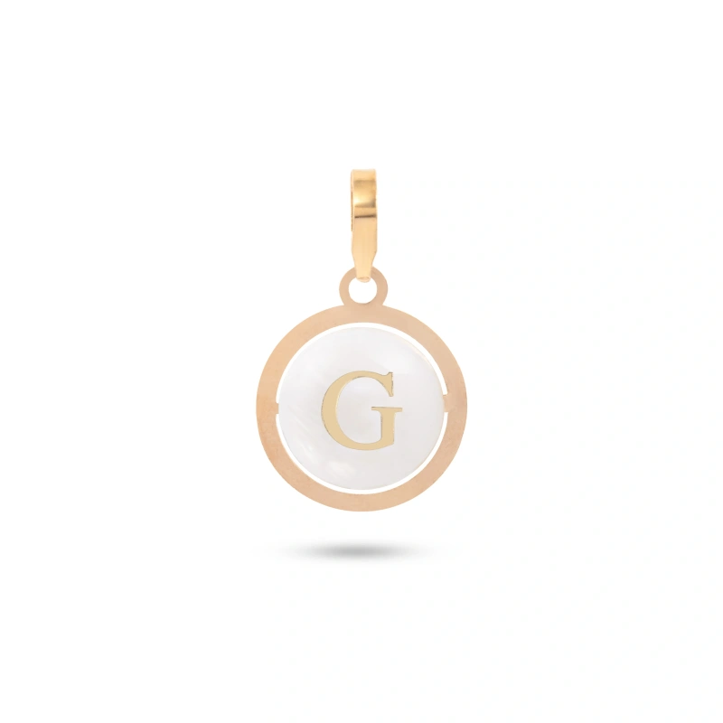 آویز گردنبند طلا زنانه حرف G