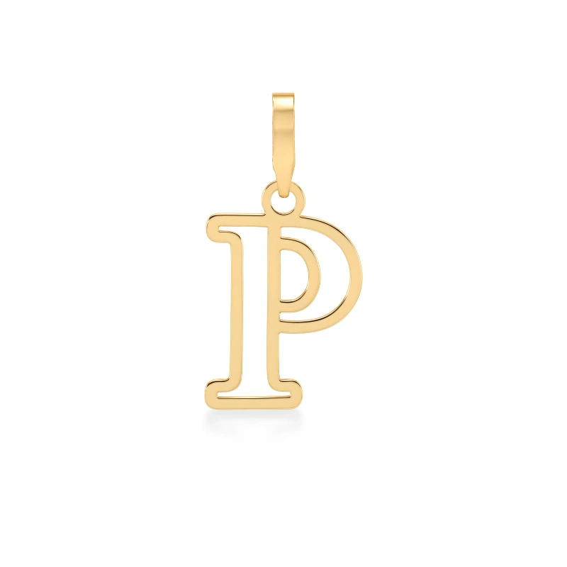 آویز گردنبند طلا حرف P کد GP0478