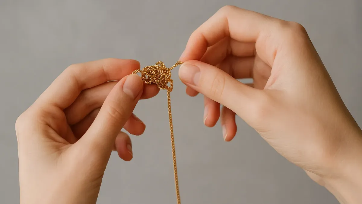 باز کردن گره گردنبند